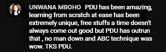 PDU Africa student testimonial