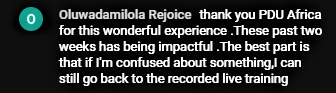 PDU Africa student testimonial